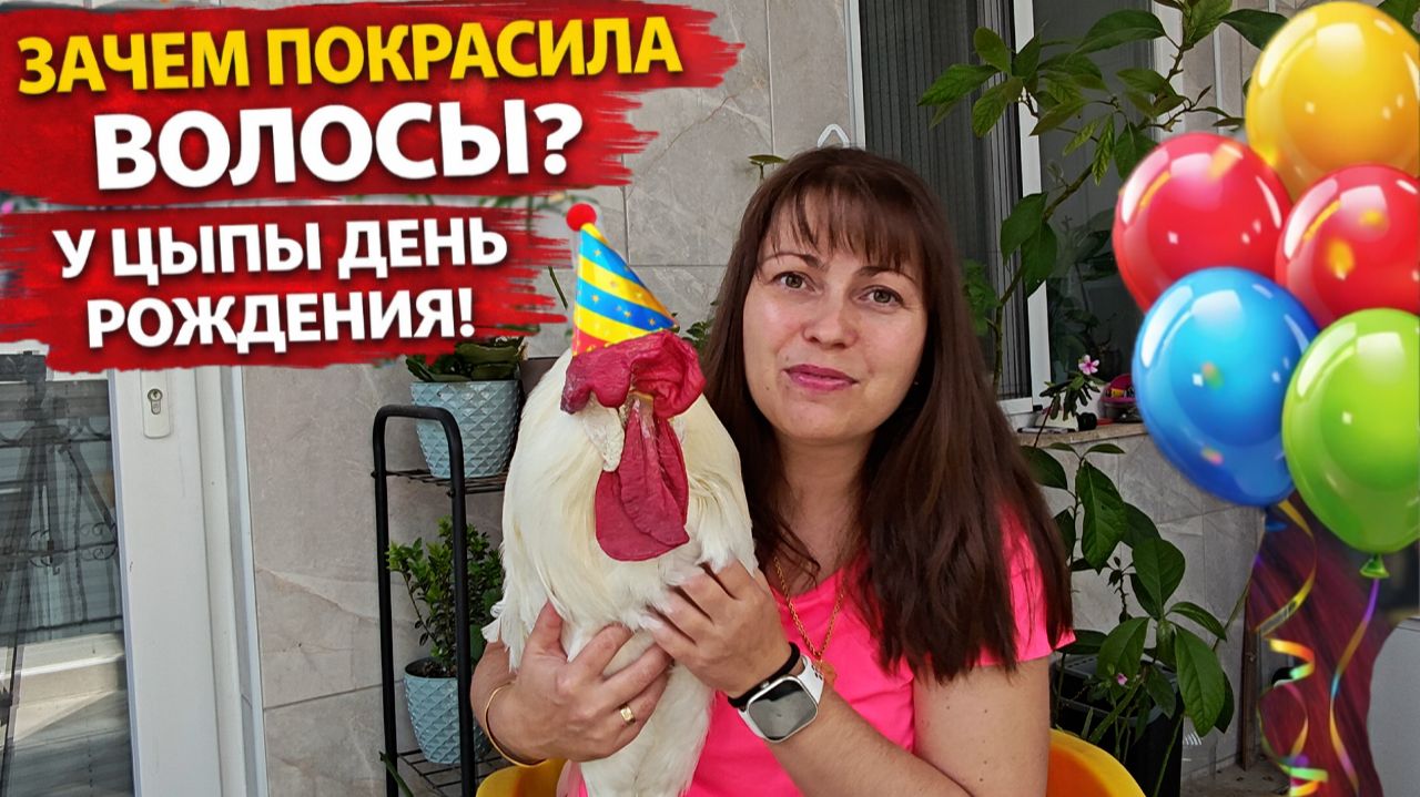 ЗАЧЕМ ПОКРАСИЛА ВОЛОСЫ? У НАШЕГО ЦЫПЫ ДЕНЬ РОЖДЕНИЯ СЕГОДНЯ! #влог