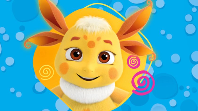 Лунтик. Лунтик  учит буквы А и Б.  ч1