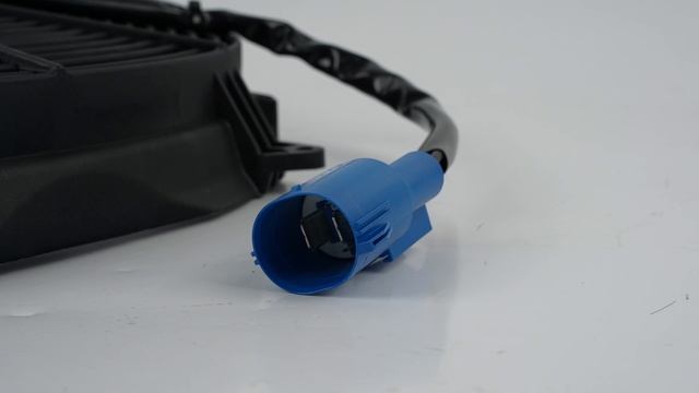 Вентилятор радиатора бесщеточный 16" (400мм) 12V сабли