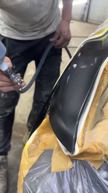 Вытянули крючками и покрасили локально! #кузовнойремонт #детейлинг #покраска