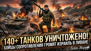 🚨Лейт Маруф | 140+ танков Израиля сожжены: сопротивление «избивает» ЦАХАЛ в Ливане