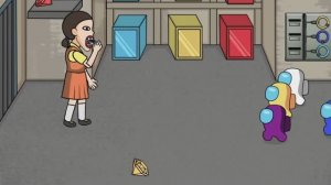 КОМАНДА АМОГУСОВ ПРОТИВ ВСЕХ ЗОМБИ-БОССОВ И РОБОТА ИЗ ИГРЫ КАЛЬМАРА, АНИМАЦИЯ