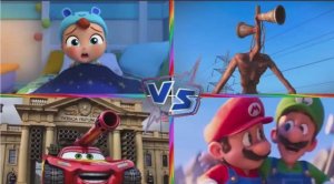 МОЛНИЯ МАКВИН И СУПЕР МАРИО: Битва против Сиреноголового и Танка 🏎️ МУЛЬТИК ГИГАНТЫ