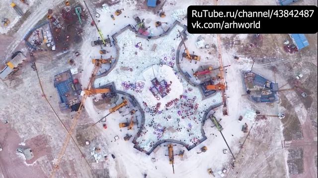Как за 30 дней возводится мегастроительный ледяной город стоимостью 500 миллионов долларов!