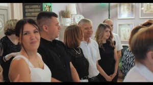 Wedding video. Example of editing a wedding banquet