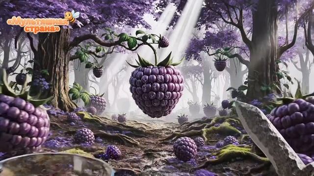 Волшебный лес. Конфетные деревья. ИИ-анимация