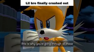 Tails crashes out #sonic #memes