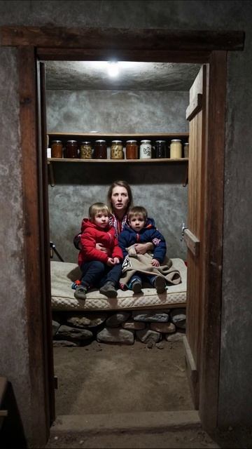 Ожидание в темноте: страх и надежда #семья #выживание #будущее