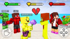 ЛЮБОВНАЯ игра ХАЛКА - битва супергероев Джей Джей против Майки и Бананакида. Майнкрафт Мультик