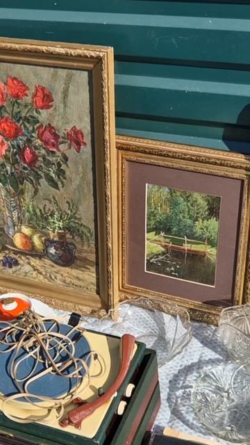 Живопись и цены на блошином рынке. Полный обзор на канале #винтаж #антиквариат #барахолка #картины