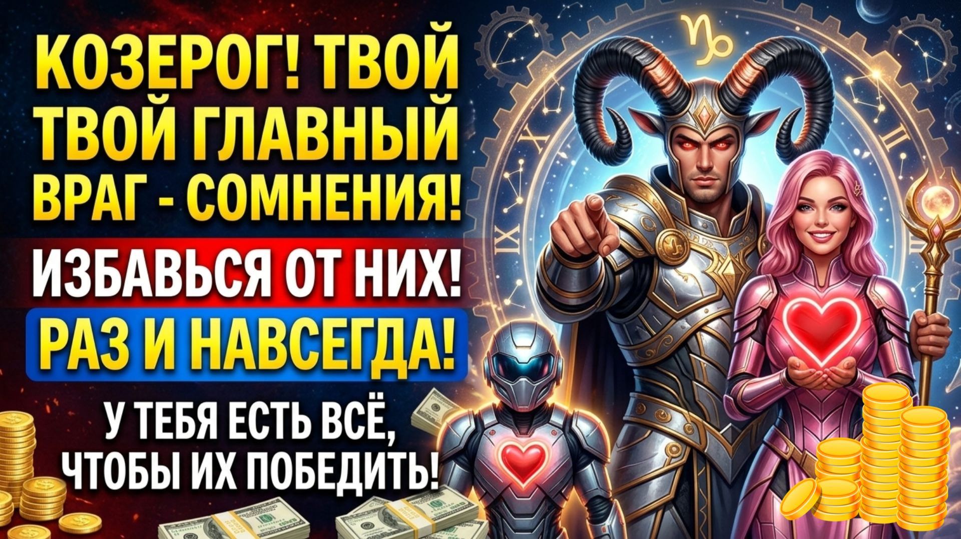 ♑️ КОЗЕРОГ -  Твой главный враг в апреле — сомнения. 🔮Избавься от них раз и навсегда!
