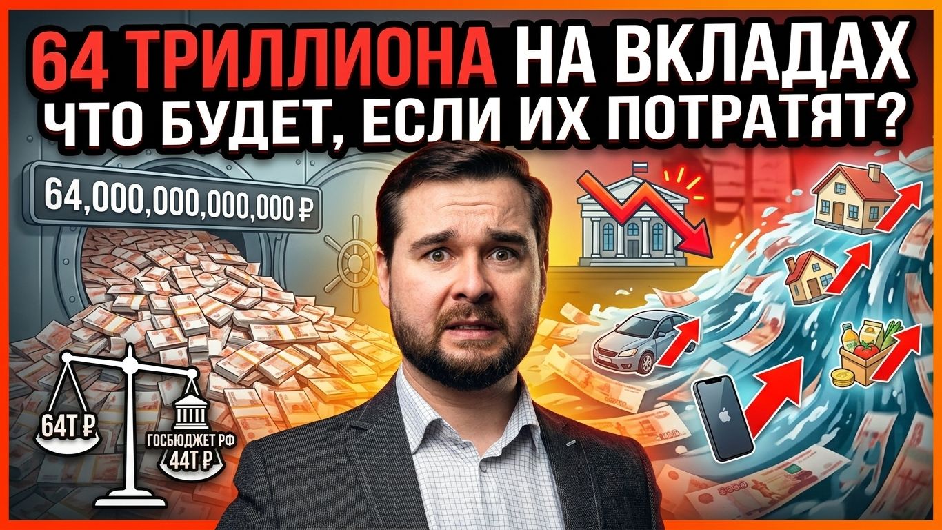 64 трлн рублей на вкладах: что будет, если деньги начнут тратить