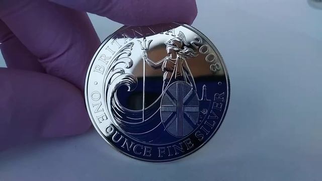 2 pounds 2008 Great Britain UK Britannia Troy Ounce 999 silver