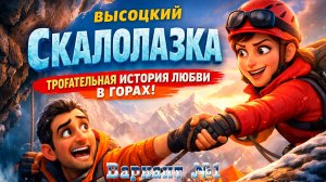 В.С.Высоцкий "СКАЛОЛАЗКА" (1 ВАРИАНТ) — ТРОГАТЕЛЬНАЯ ИСТОРИЯ ЛЮБВИ В ГОРАХ | 3D МУЛЬТФИЛЬМ