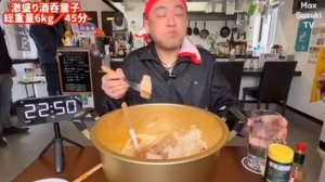 Мукбанг челлендж 6 кг лапши с курицей за 45 мин🍜 много еды. Еда на камеру