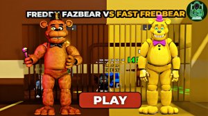 Фредди против быстрого медведя Фредби, бегущего из тюрьмы! (Obby) Игровой процесс #roblox