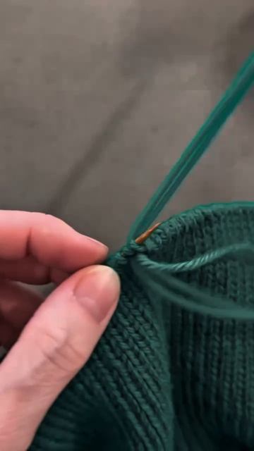 Закрытие петель с помощью иглы