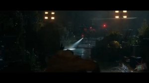 Видео как Тираннозавр и Мозазавр атаковали вертолет момент из фильма