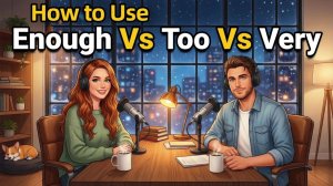 How to Use "ENOUGH, TOO & VERY" in Everyday English | Daily English Conversations | English Podcast