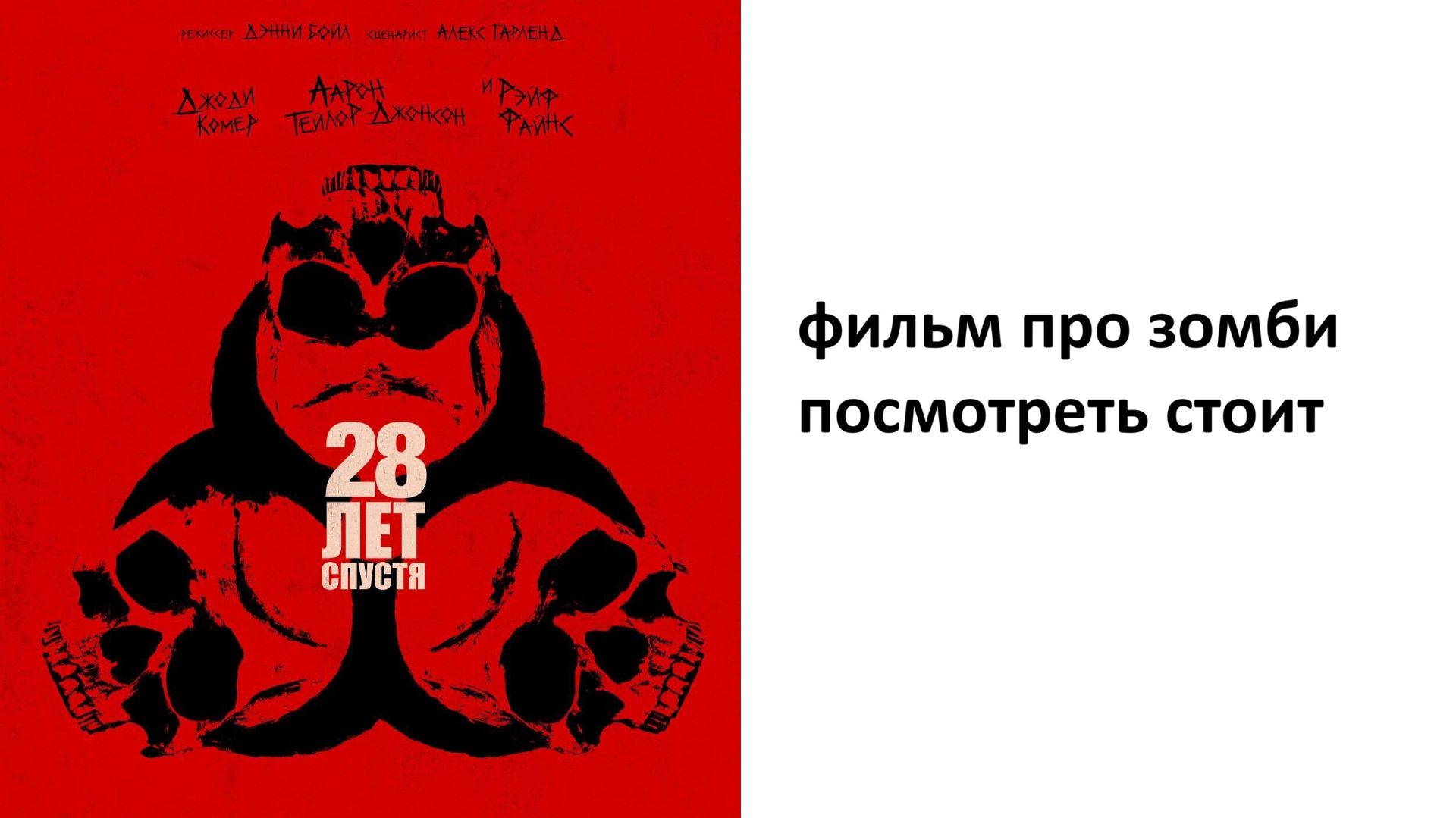 28 лет спустя, стоит смотреть ? рассказываю