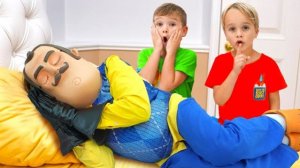 Крис и Майкл пытаются подружиться с соседом