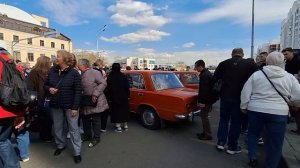 Парад Ретротрамваев: колонна исторической техники проехала по центру столицы-4.04.2026 год.