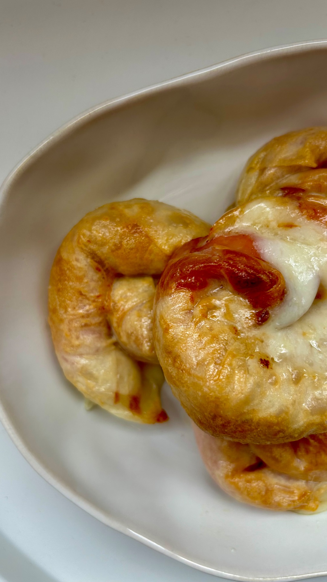 Улитки с ветчиной и сыром