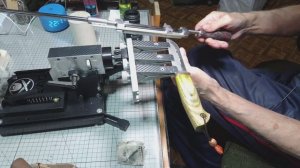 Заточка охотничьего ножа с клинком ДИ103МП.