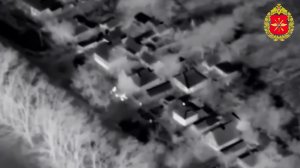 Расчеты войск беспилотных систем ударили «Геранями» по личному составу и пункту временной дислока...