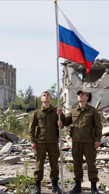 Символы мужества: подъем флага России #патриотизм #военное #история