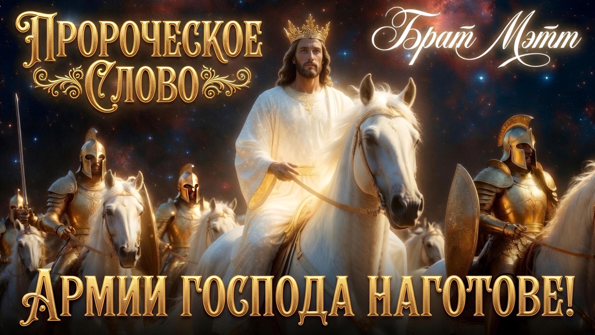 ПРОРОЧЕСКОЕ СЛОВО: АРМИИ ГОСПОДА НАГОТОВЕ! Брат Мэтт