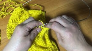 Тёплый красивый узор спицами для зимы