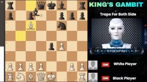 Stockfish18демонстрируетскрытыеловушкиитактикивдебютеприигрекоролевским гамбитом_Шахматныйгамбит р