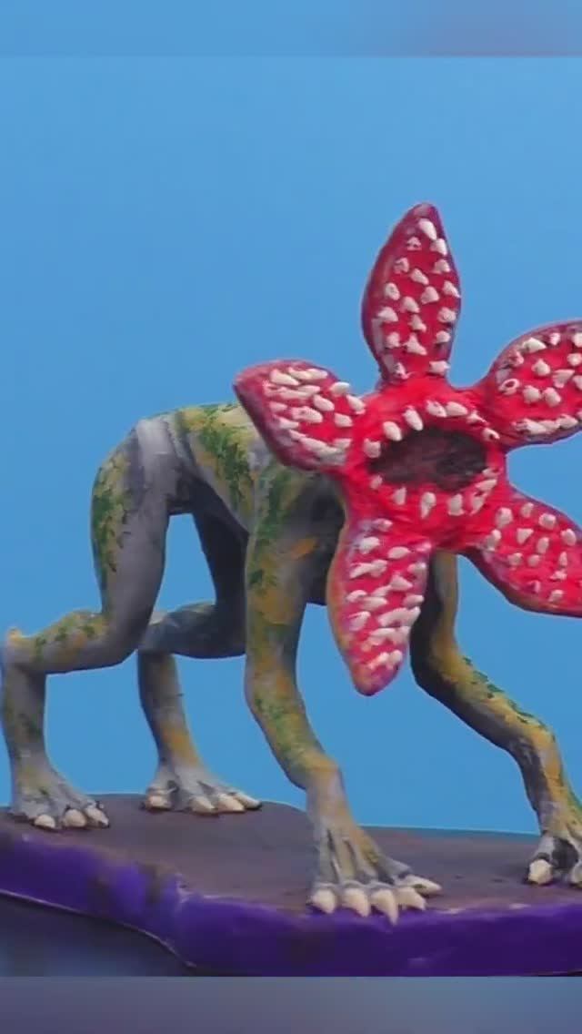 Лепим легендарного монстра Демодога ❤️ #strangerthings #clay #monster