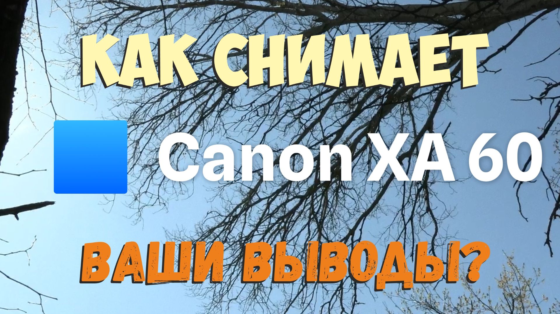 Canon XA60 говорят плохая камера? А вы как думаете?