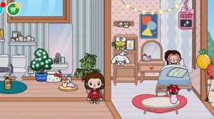 всем привет моя рубрика снимает toca boca надеюсь вам понравится забираю подарки Я обустроила мой д-