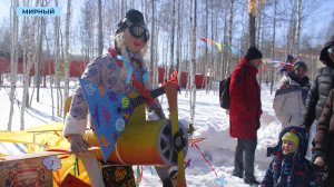 Пожарные Мирного сожгли «зиму» на глазах у жителей