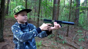 😲 Детский пистолет 🔫 что внутри? Пульки и гильзы!