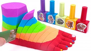 Кинетический песок. Лепим из песка. АСМР видео для детей. Развивающие мультики