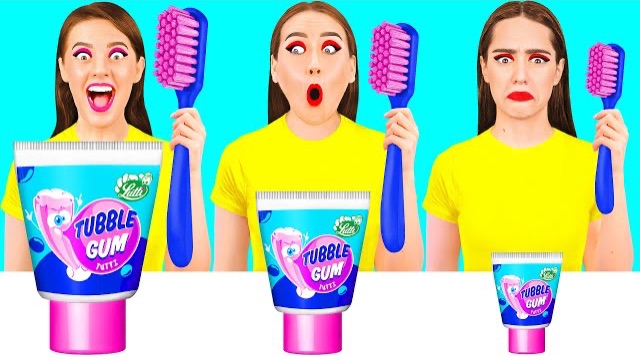 Большая, Средняя или Маленькая тарелка Челлендж | Сумасшедший челлендж