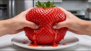 Гигантский фруктовый шар: завораживающее раскрытие под ASMR‑звуки