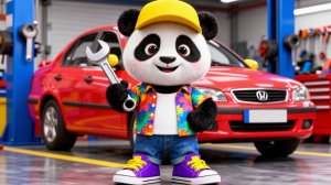 🚘АВТОСЕРВИС  У ПАНДОЧКИ: ВЕСЁЛЫЙ РЕМОНТ МАШИН | Развивающие мультфильмы для детей