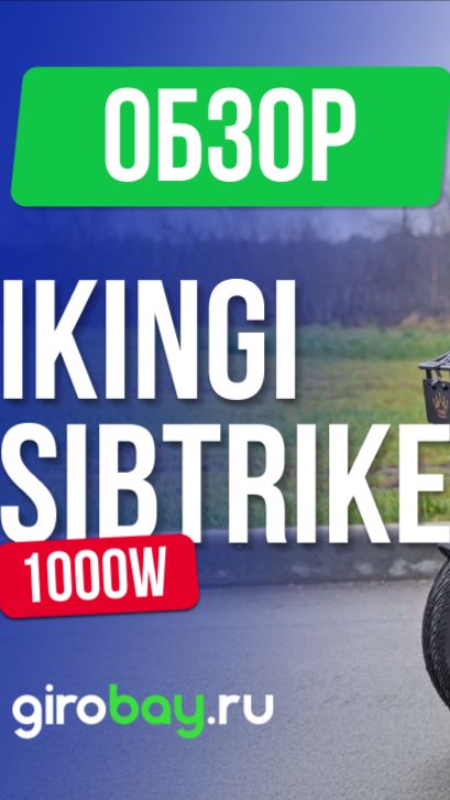IKINGI SIBTRIKE 1000 W — свобода для пожилых и дачников!