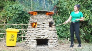 Строю мусоросжигательный колодец из камня. Серия 38. Се