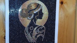 " ДЕВУШКА - ВЕСНА"  алмазная мозаика