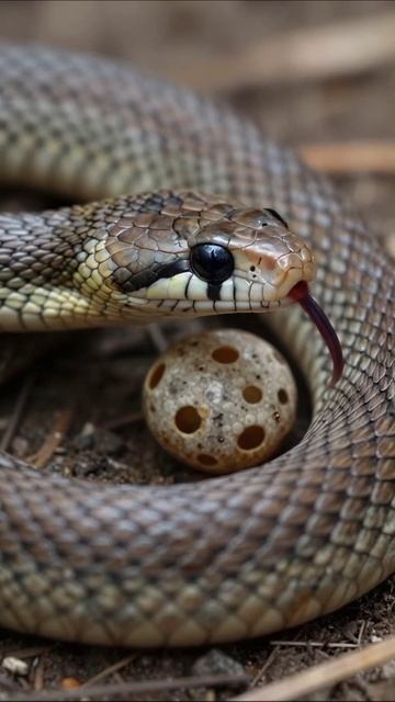 Змеиная жизнь: от яйца до роста #природа #змеи #жизнь