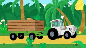 🍿 По полям по полям Синий трактор едет к нам ! Самая популярная детская песня