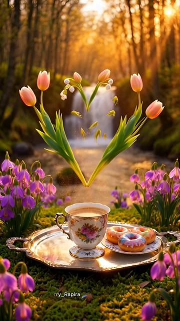 Твоё идеальное утро ☕️🌸