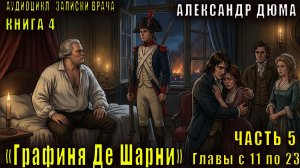 Александр Дюма "Записки врача" книга 4 "Графиня Де Шарни" часть 5 главы с  11 по 23