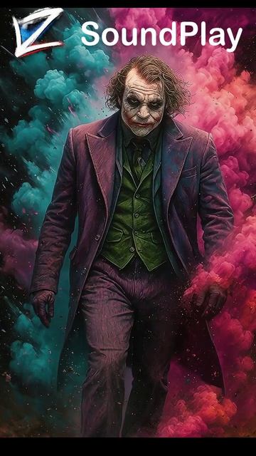 Джокер выходит из цветного дыма + ЖМИ подписаться #Джокер #Joker #DCComics #Batman #Бэтмен #Готэм